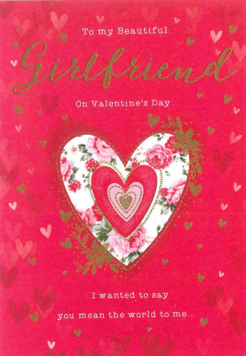 Picture of TO MY BEAUTIFUL GIRLFRIEND VALENTINES DAY CARD